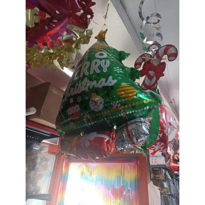 1 Adet Folyo Noel Baba Balonu Yılbaşı Süsü Çam Ağacı Süsleri Yılbaşı Hediyeleri 80-55 cm