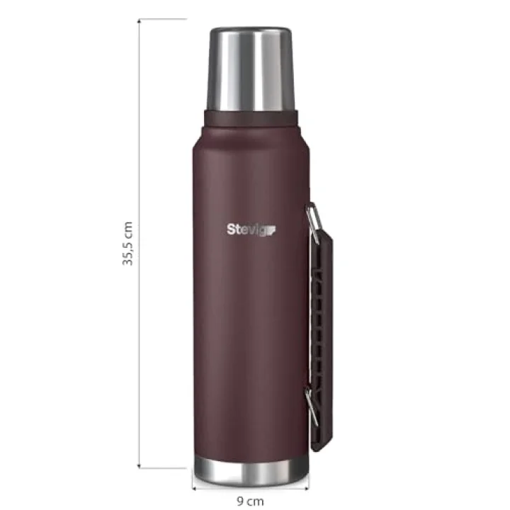 1 Camper Klasik Kulplu Sızdırmaz Çelik Termos 1.2 LT Dark Plum ST-258
