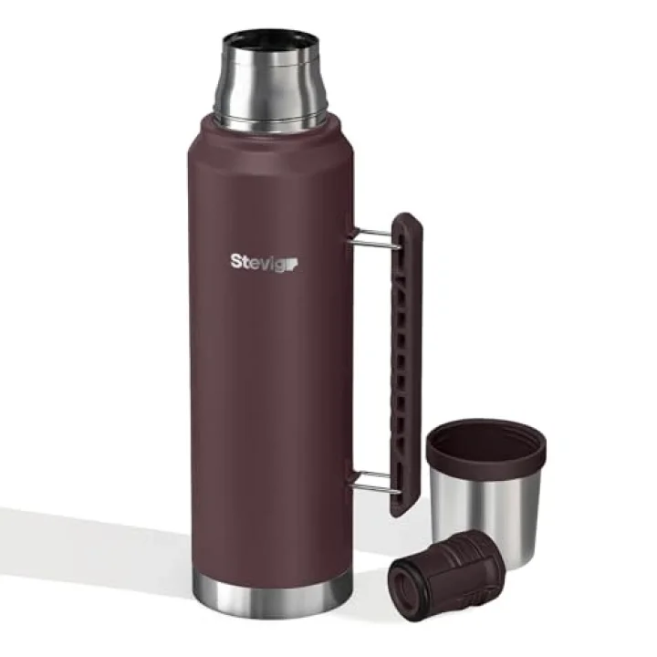 1 Camper Klasik Kulplu Sızdırmaz Çelik Termos 1.2 LT Dark Plum ST-258