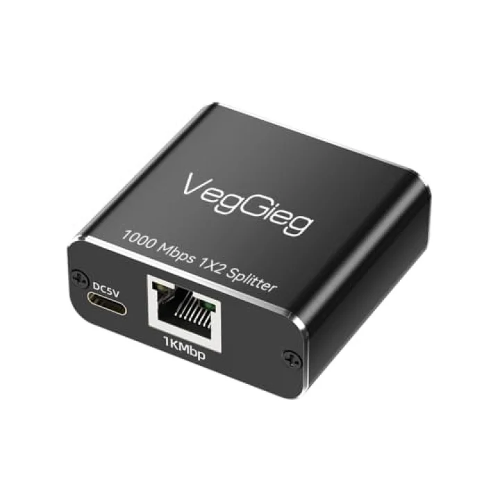 1 Giriş 2 Çıkış RJ45 Gigabit Ethernet Çoklayıcı Splitter Adaptör