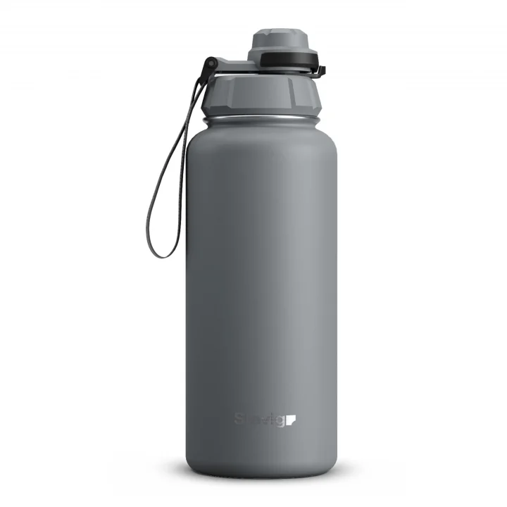 1 Hand Leak-Proof Sızdırmaz Çelik Termos 1000 Ml Grey ST-214