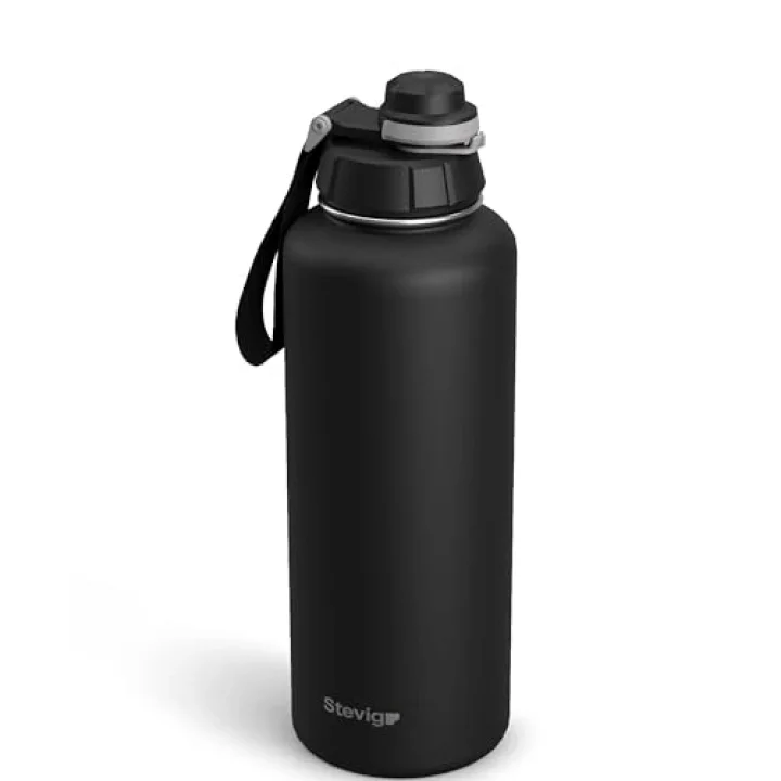 1 Hand Leak-Proof Sızdırmaz Çelik Termos 1500 Mililitre Black ST-235