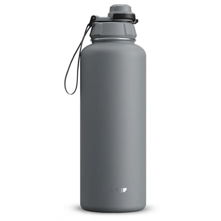 1 Hand Leak-Proof Sızdırmaz Çelik Termos 1500 Mililitre Grey ST-253