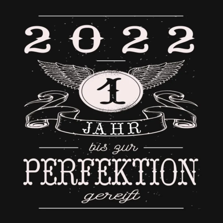 1 Jahr bis zur Perfektion gereift 2022: Cooles Geschenk zum 1. Geburtstag Geburtstagsparty Gästebuch Eintragen von Wünschen und Sprüchen lustig 2022 ... lustig vintage retro MR (German Edition)