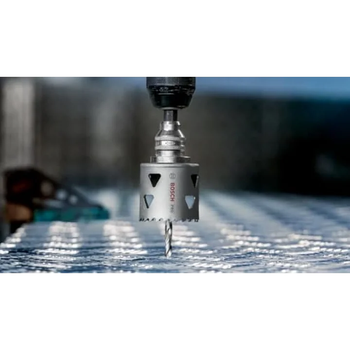 1 x PRO Multi Malzeme Delik Testeresi (Yumuşak Ahşap, Alçıpan Duvar için, Ø 76 mm, Profesyonel Aksesuar Matkap)