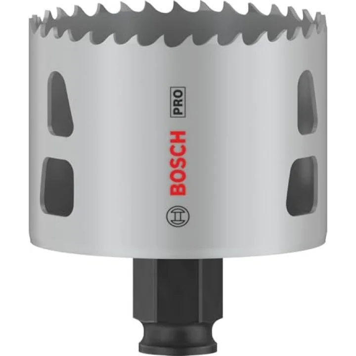 1 x PRO Multi Material Power Change Plus delik testeresi (yumuşak ahşap, alçıpan duvar için, Ø 65 mm, profesyonel aksesuar, matkap/tornavida için)