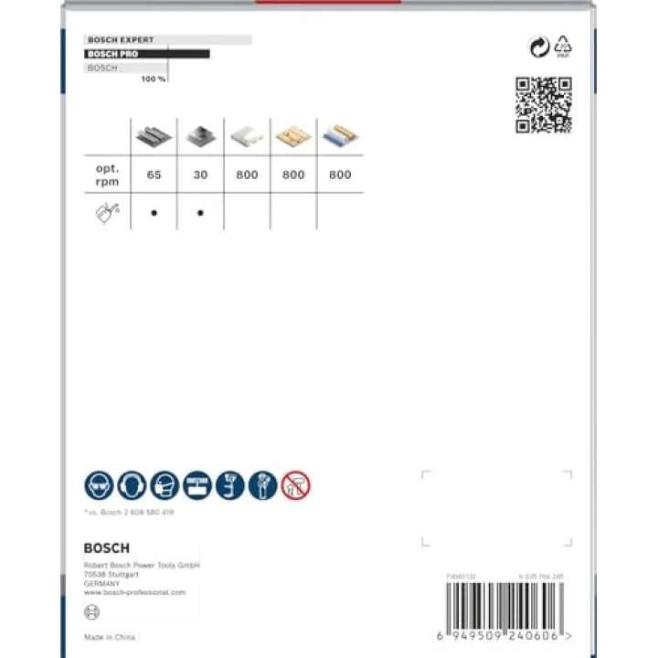 1 x PRO Multi Material Power Change Plus delik testeresi (yumuşak ahşap, alçıpan duvar için, çap 127 mm, profesyonel aksesuar matkap)