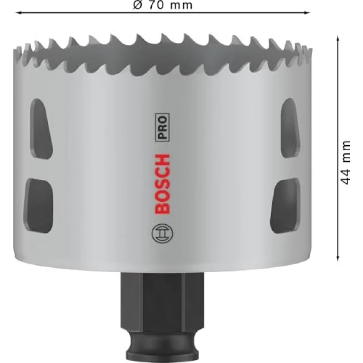 1 x PRO Multi Material Power Change Plus Hole Testere (Softwood, Drywall, Ø 70 mm, Professional Accessory Rotary Drill/Drivers)