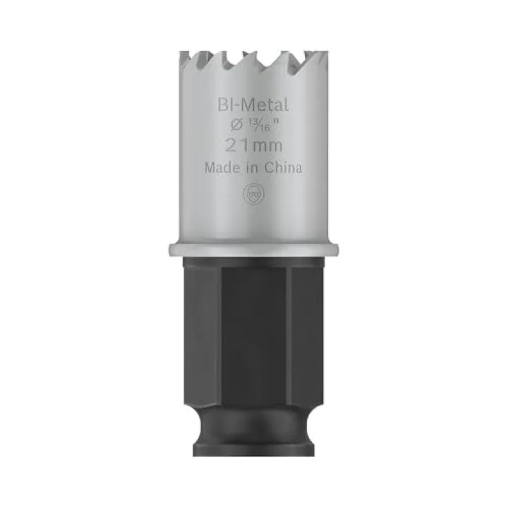 1 x PRO Sheet Metal Power Change Plus Delik Testeresi (Paslanmaz Çelik Saclar, Çelik Saclar, Ø 21 mm, Profesyonel Aksesuar Matkap)