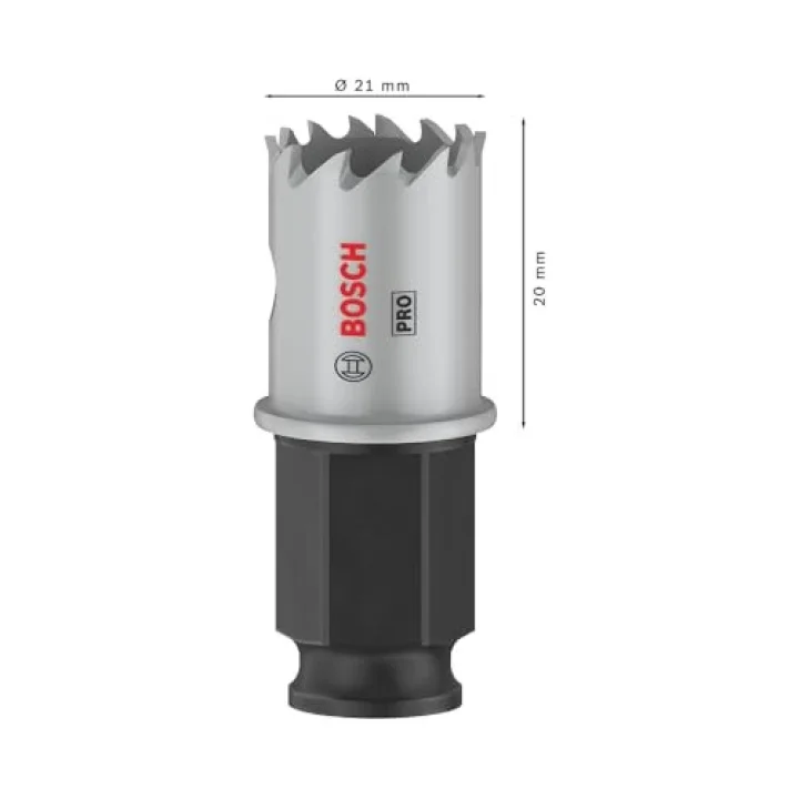 1 x PRO Sheet Metal Power Change Plus Delik Testeresi (Paslanmaz Çelik Saclar, Çelik Saclar, Ø 21 mm, Profesyonel Aksesuar Matkap)