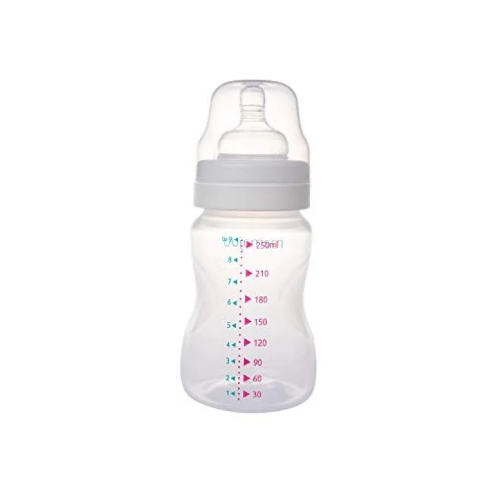 1 X Silver Biberon 250 ml & Anti-Kolik Biberon Emziği No:2 / M