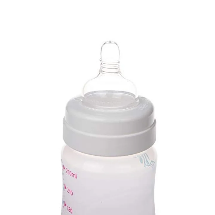1 X Silver Biberon 250 ml & Anti-Kolik Biberon Emziği No:2 / M