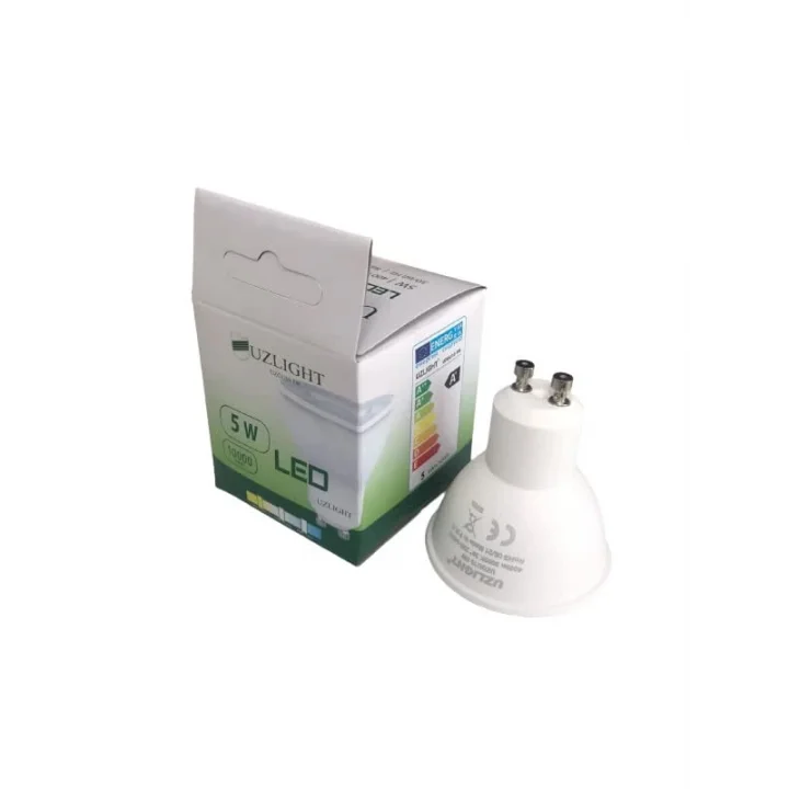 10 Adet 5W Led Ampul GU10 Duy Sarı Işık 3000K UZLIGHT