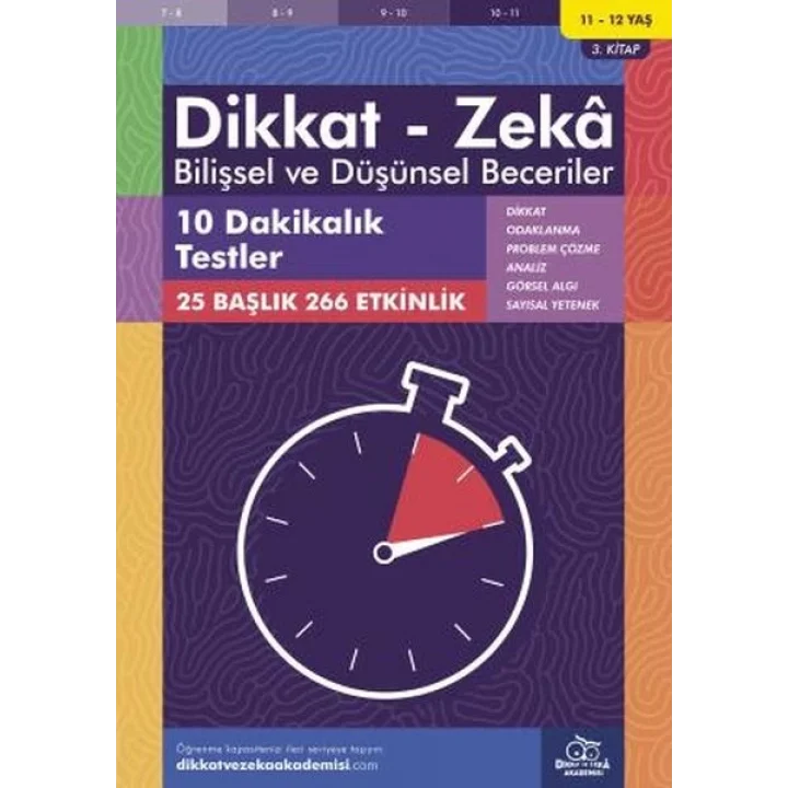10 Dakikalık Testler (11-12 Yaş) - Dikkat Zeka