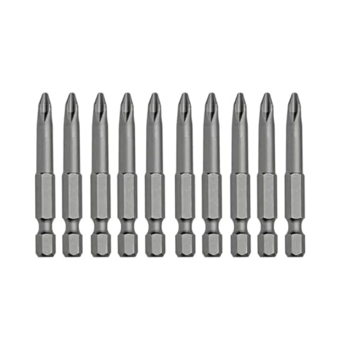 (10lu SET) Mıknatıslı Yıldız PH2 Bits Uç 75 mm Kutulu Manyetik 1/4 Matkap Ucu 7.5 cm Uzunluk