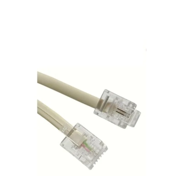 10 METRE Modem Adsl Vdsl Ara Kablosu RJ11 Hat Bağlantı Telefon Kablosu (10M)