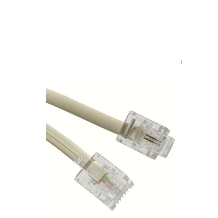 10 METRE Modem Adsl Vdsl Ara Kablosu RJ11 Hat Bağlantı Telefon Kablosu (10M)