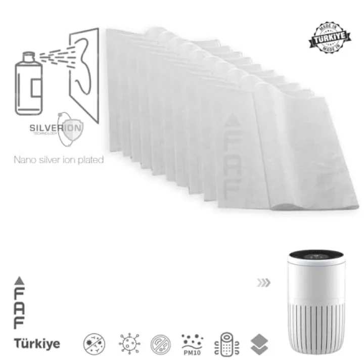 10 Pcs Electrostatic Dust Trap Pre-filter For Bosh Purifier Serisi Hava Temizleyici Filtre Üstü Elektrostatik Toz Tutucu Koruyucu ( 2000)