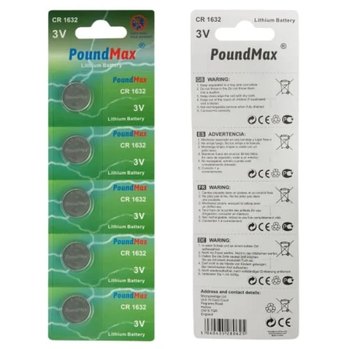 10 x 1632 CR1632 DL1632 3V Lityum Madeni Para Pilleri