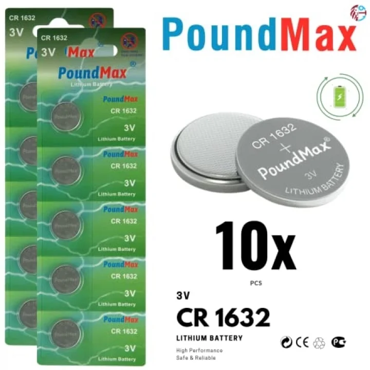 10 x 1632 CR1632 DL1632 3V Lityum Madeni Para Pilleri