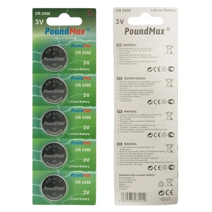 10 x 2450 CR2450 DL2450 3V Lityum Madeni Para Pilleri
