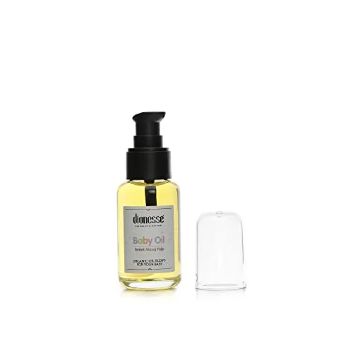 100% Doğal İçerikli Bebek Bakım Yağı 50 ml - Organik Bitkisel Yağlı Bebek Yağı, Rahatlatıcı ve Hızlı Emilim