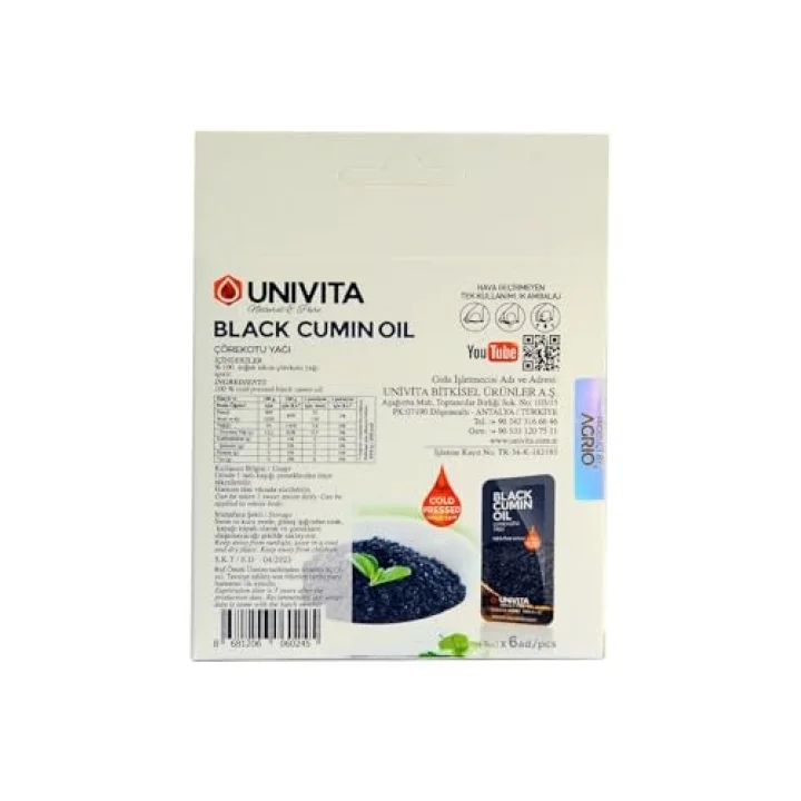 %100 Doğal Katkısız Çörek Otu Yağı - Saç Güçlendirici/Black Cumin Oil 4ml X 6 Adet