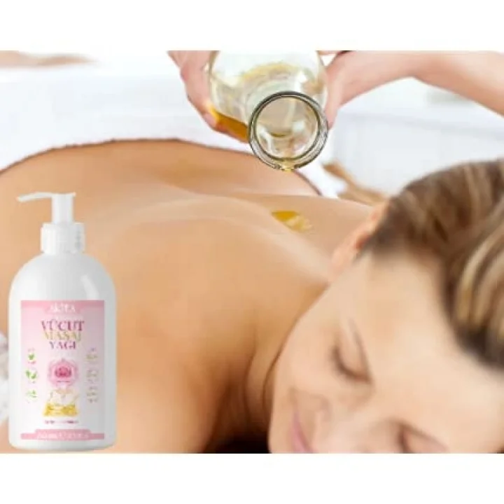 % 100 Doğal Vücut Ve Masaj Yağı Gül 250mL