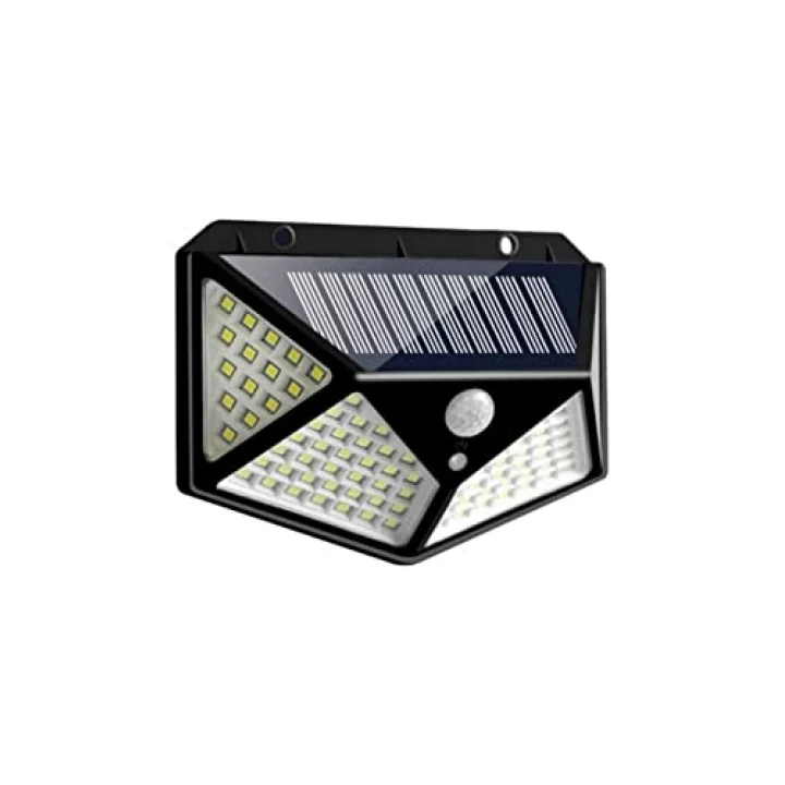 100 Led Dış Mekan Solar Aydınlatma Fotoselli Solar Lamba Hareket Sensörlü Güneş Enerjili Lamba