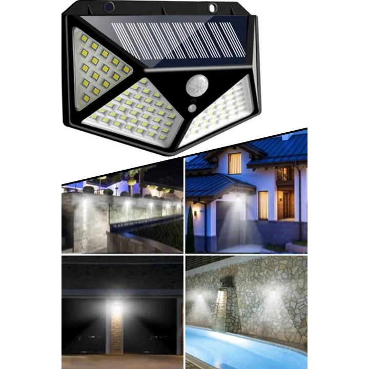 100 Led Güneş Enerjili Solar Bahçe Lambası