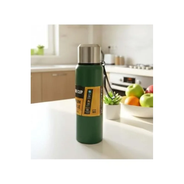 1000 Ml Çelik Termos, Yeşil
