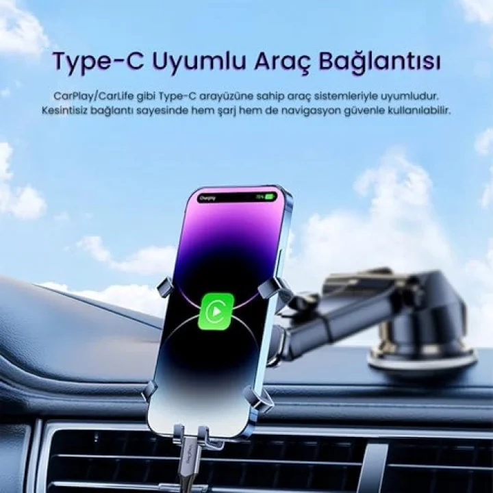 100W 5A E-Mark Çipli PD Type-C to Type-C Hızlı Şarj ve Data Kablosu 1.2 Metre
