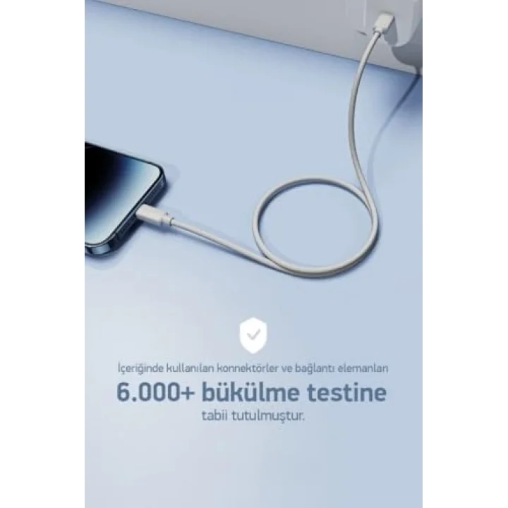 100W Örgülü Type C to Type C SPK-10 1mt Data ve Şarj Kablosu