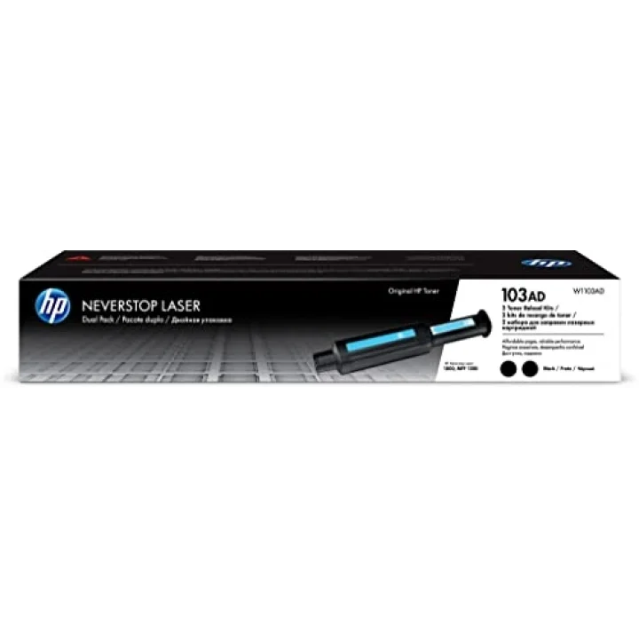 103AD Blk 2Pack Laser Recharge Crtg