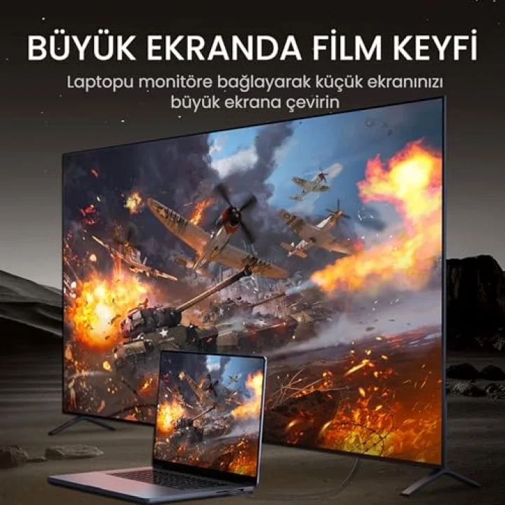 1080P 60Hz VGA Görüntü Kablosu 1.5 Metre