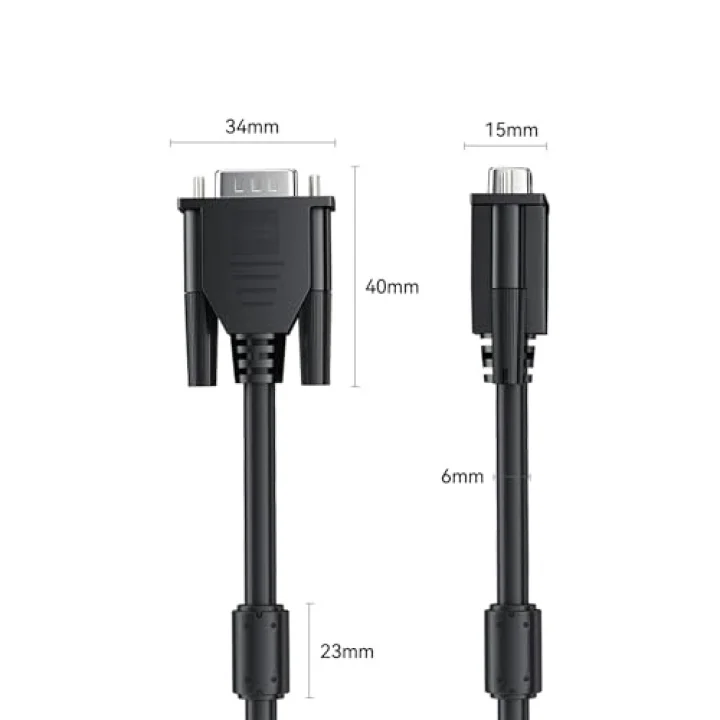 1080P 60Hz VGA Görüntü Kablosu 1.5 Metre