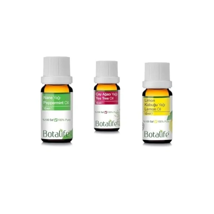 10ml Nane Çay Ağacı Ve Limon Kabuğu Yağı Seti,CPXZ4589