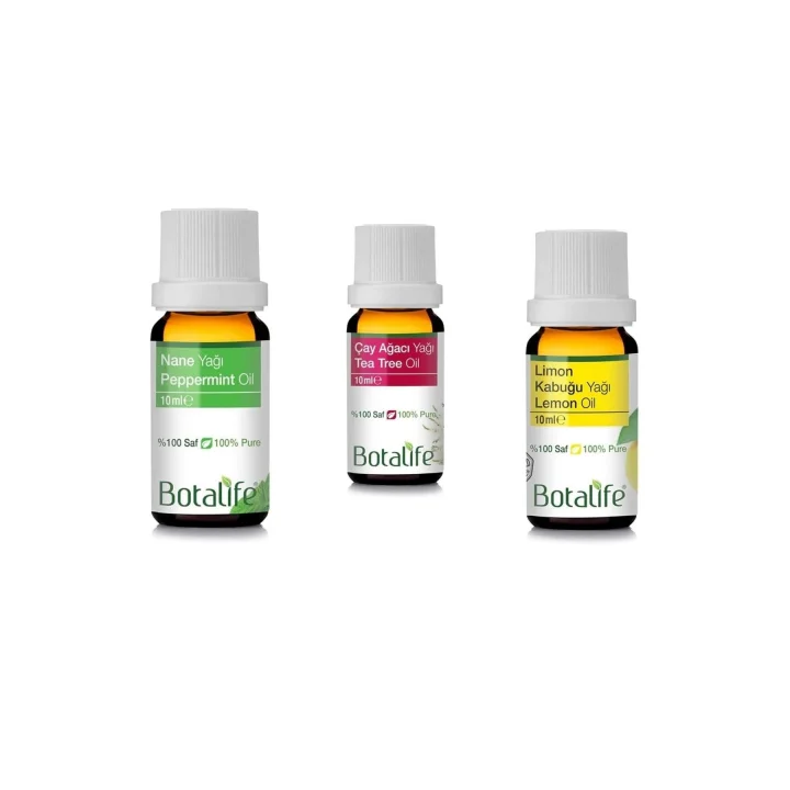 10ml Nane Çay Ağacı Ve Limon Kabuğu Yağı Seti,CPXZ4589