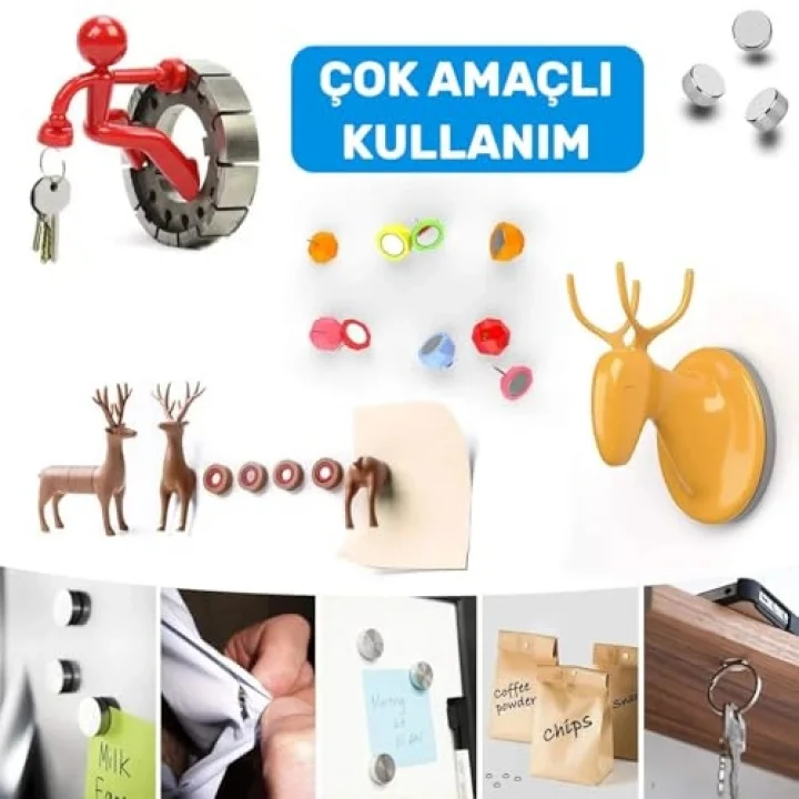 Ø10x1,5 mm Neodyum Mıknatıs (25 Adet Set)