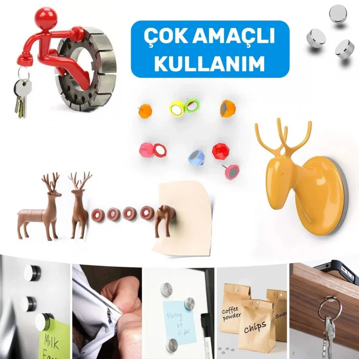 Ø10x1,5 mm Neodyum Mıknatıs (25 Adet Set)