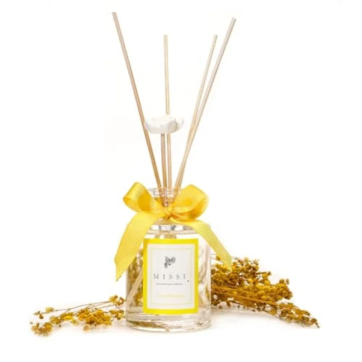 110 ml Silindir Şişe Bambu Çubuklu Island Mimoza Oda Kokusu