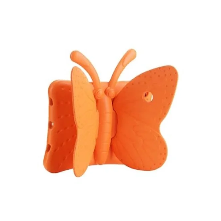 11274 Apple iPad 2 3 4 ile Uyumlu Butterfly Standlı Tablet Kılıf, Turuncu