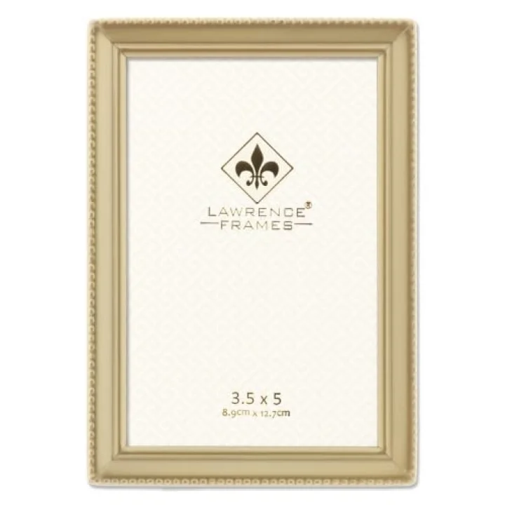 11435 resim çerçevesi, altın renkli inciler, 8,9 x 12,7 cm