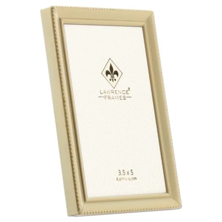11435 resim çerçevesi, altın renkli inciler, 8,9 x 12,7 cm