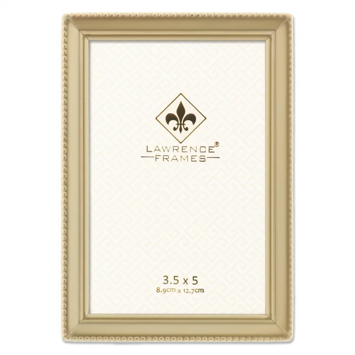 11435 resim çerçevesi, altın renkli inciler, 8,9 x 12,7 cm