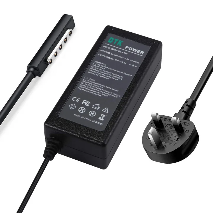 12 V 3.6A 44 W Tablet Şarj Cihazı Microsoft Surface Dizüstü Bilgisayar PC Güç Kablosu Kaynağı Kurşun AC Adaptörü Surface Pro 1 2 RT 1536 1601 1631 İngiltere