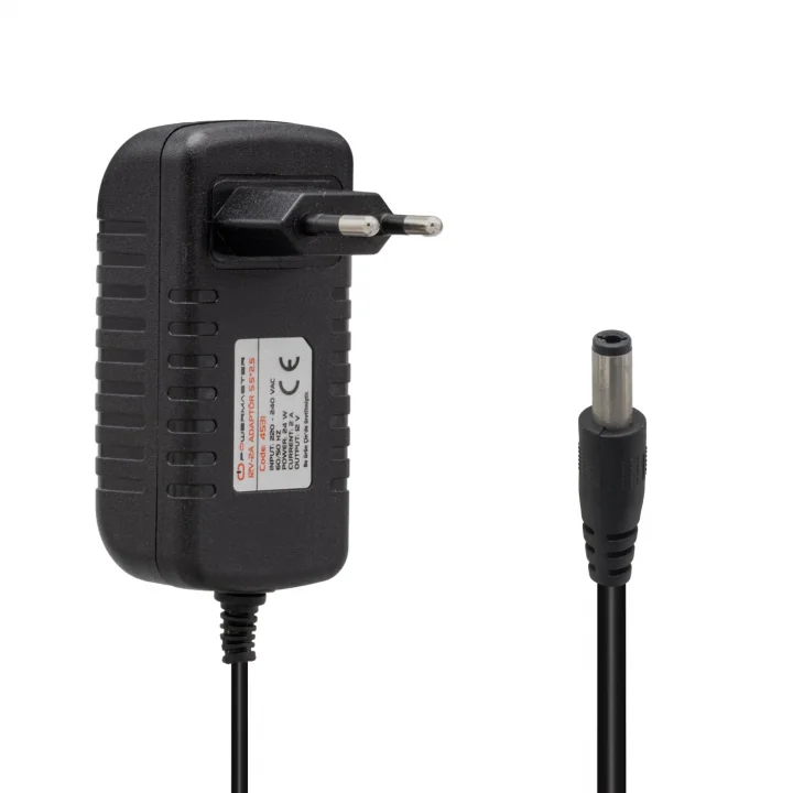 12 Volt - 2 Amper 5.5 * 2.5 Mm Uçlu Plasti̇k Kasa Pri̇z Ti̇pi̇ Adaptör