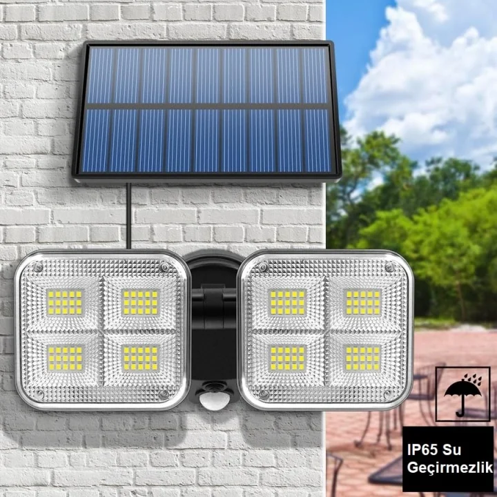 120 LED Solar Lamba 20W Güneş Enerjili Aydınlatma