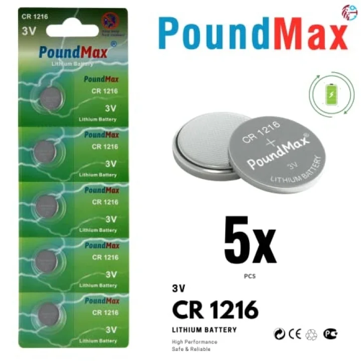 1216 DL1216 3V Lityum Düğmeli Pil (5li Paket)