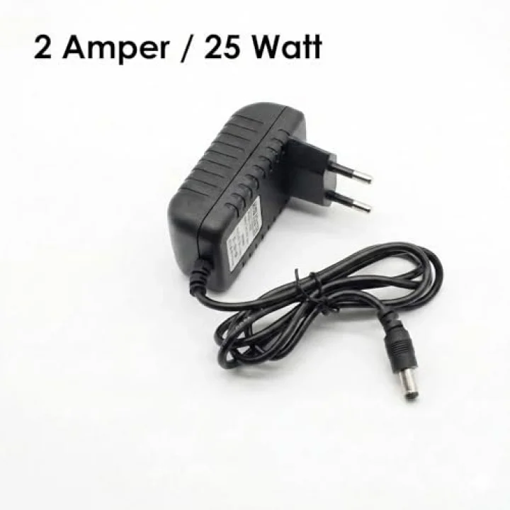 12V Fişli Adaptör 2 Amper 25 Watt - Şerit LED, Modem ve Kamera Uyumlu Güç Kaynağı Trafosu - Cata